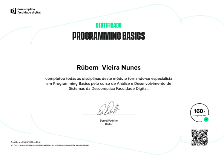 Certificado Programming Basics